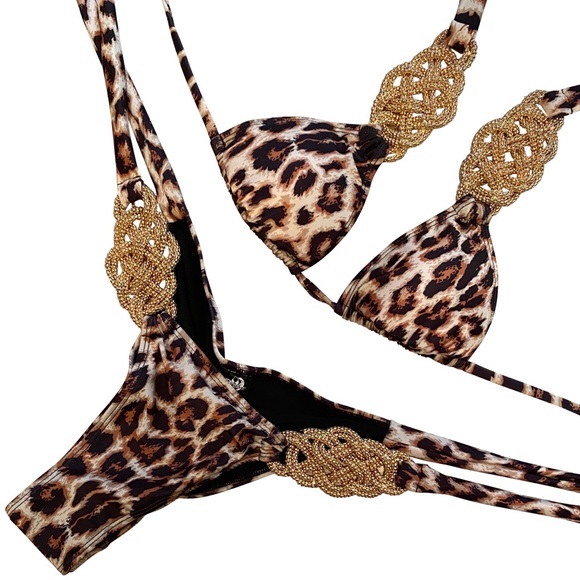 Cheetah Fashion Swimsuit. Brazilian Cut. - Picture 1 of 3